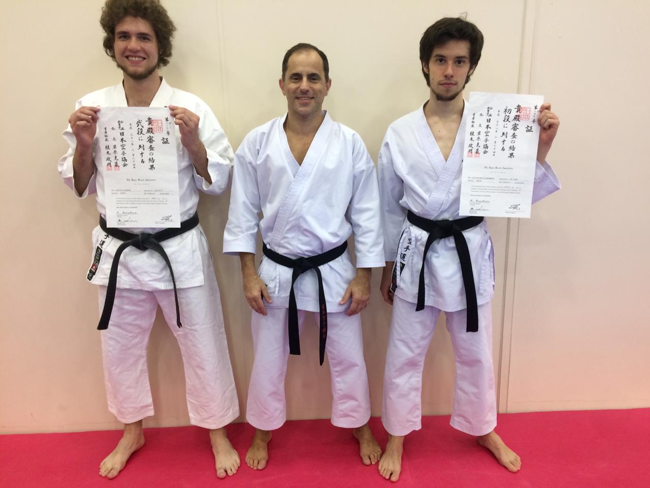 karate da esquerda para direita Gustavo Ferreira e Gustavo Bromberg