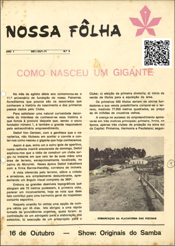 Capa Nossa Folha - Revista de 1971