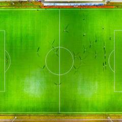campo futebol aereo