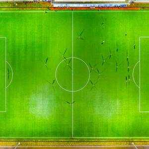 campo futebol aereo