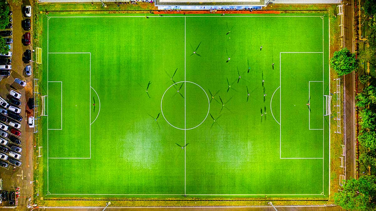 campo futebol aereo