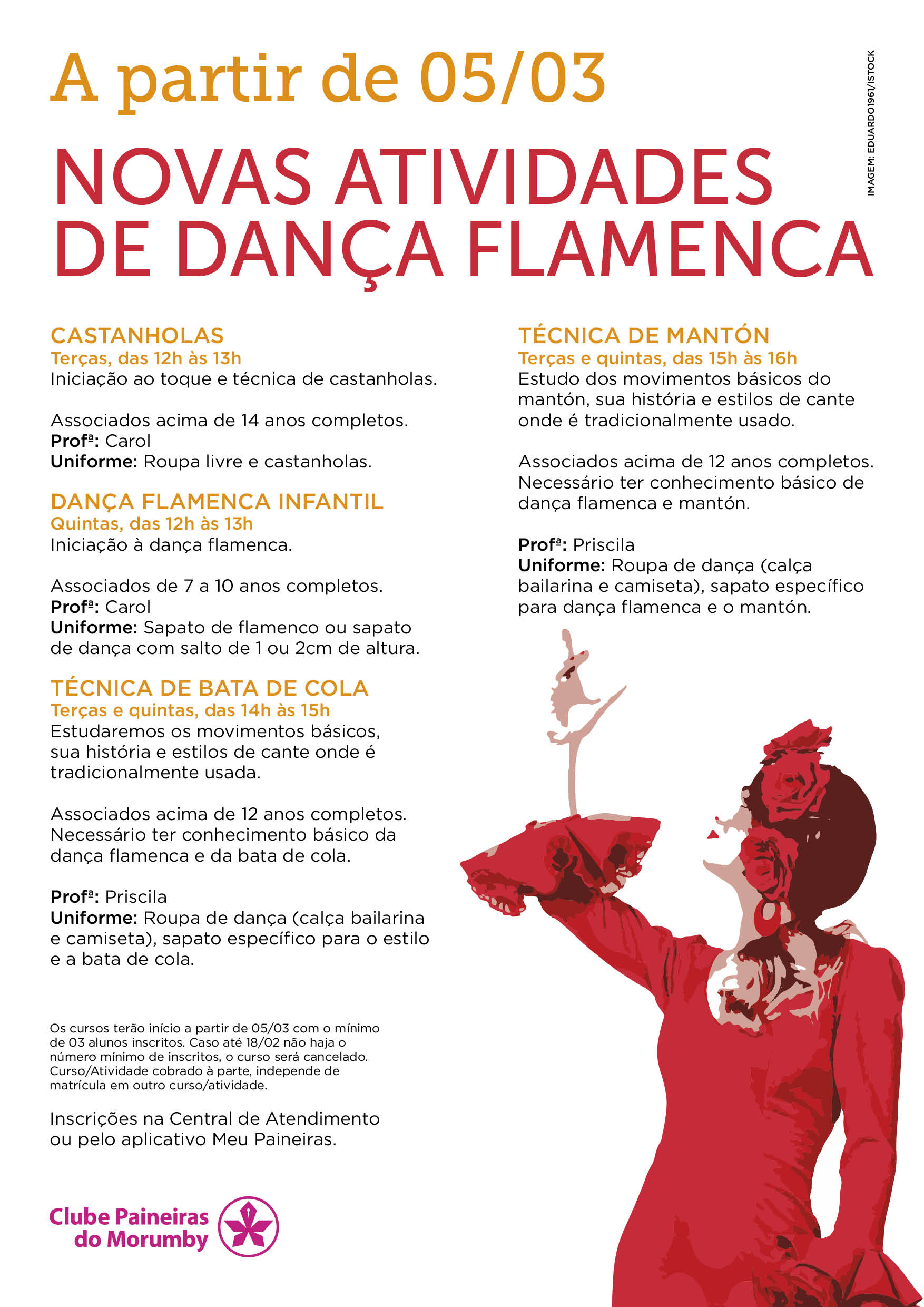 2301 cartaz Novas Atividades de Danca Flamenca