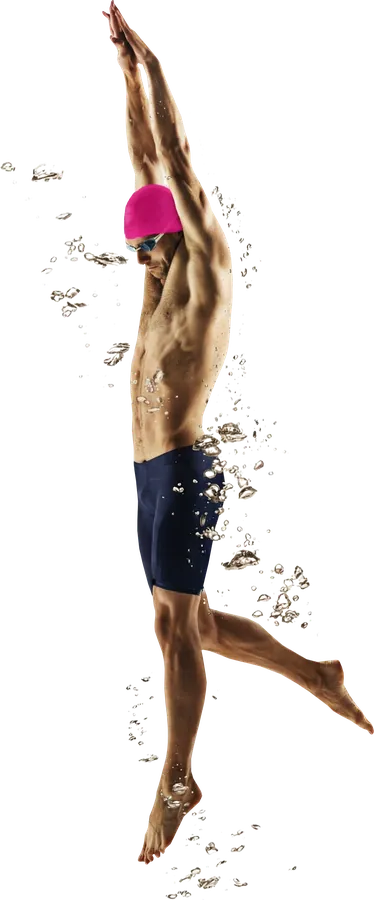 Atleta de natação (recorte)