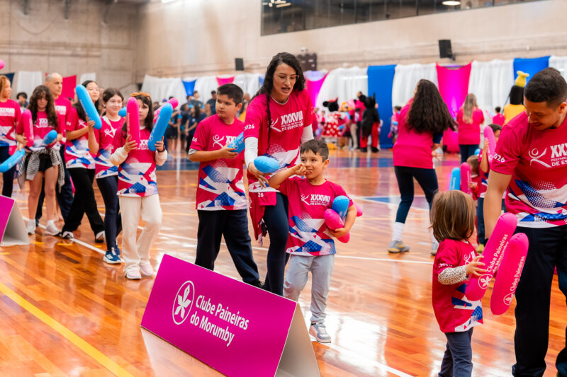 Na imagem, momento na Cerimônia de Abertura do XXXVIII Festival de Escolas de Esportes.