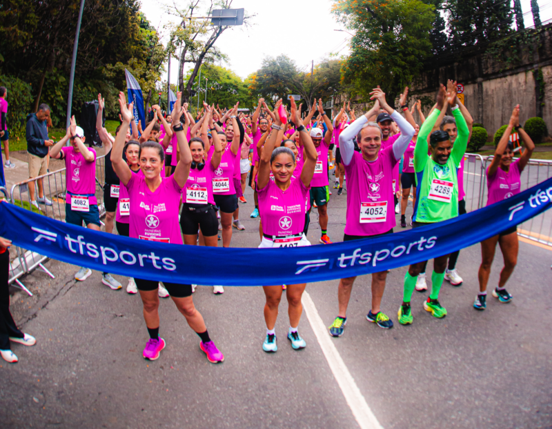 Na imagem, momento da largada da 1ª Paineiras Running.
